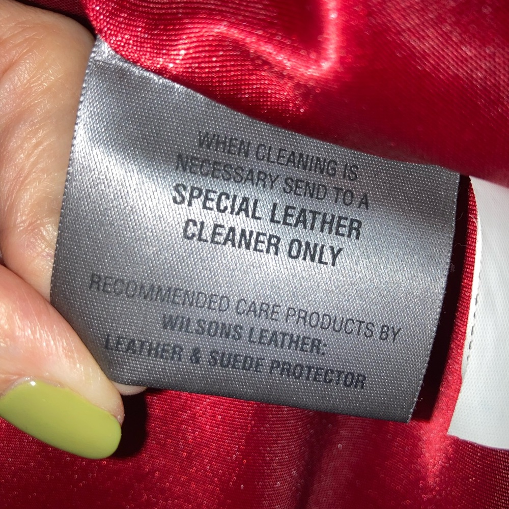 Wilsons Leather Red, White, and Black Jacket - Picture 9 of 11